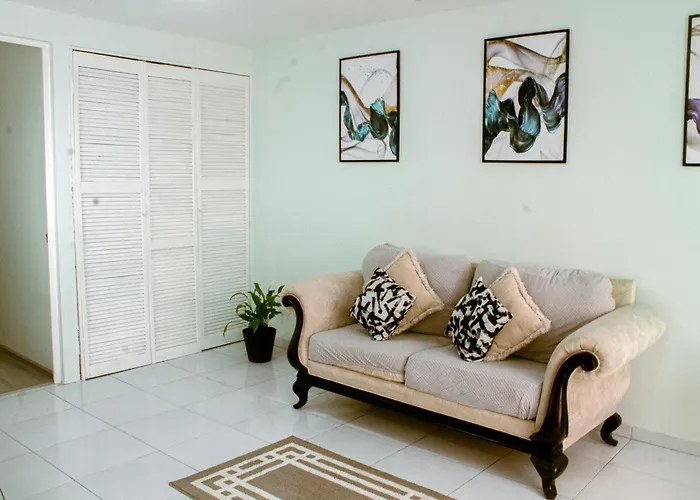 Apartamento Departamento Céntrico, Amplio Y Nuevo Cerca Del Aeropuerto Y Gnp-foro Sol *