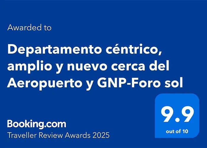 Apartamento Departamento Céntrico, Amplio Y Nuevo Cerca Del Aeropuerto Y Gnp-foro Sol México DF